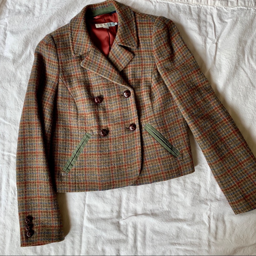Wool Double-breasted Riding Jacket